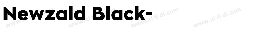 Newzald Black字体转换